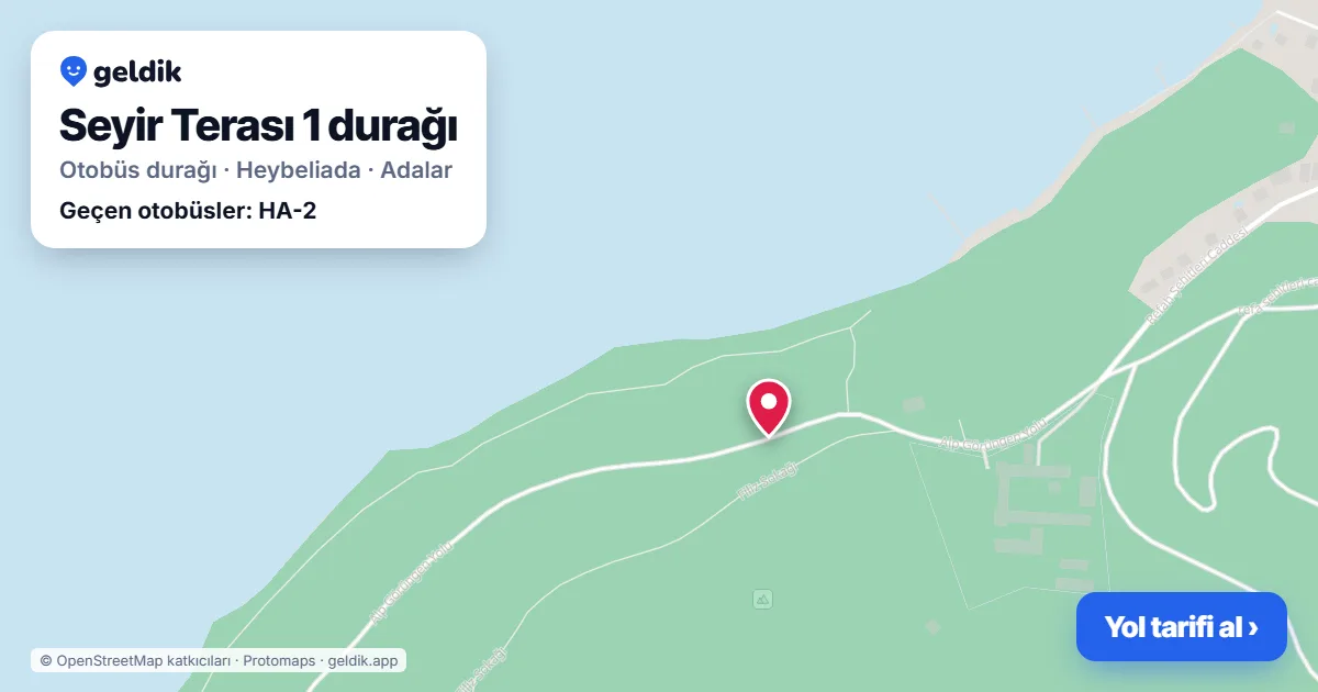 Seyir Terası 1 otobüs durağı haritada: konumu ve yakındaki duraklar