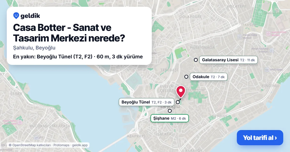 Where is Casa Botter - Art and Design Centre: map with its location and the nearest stops, with walking times