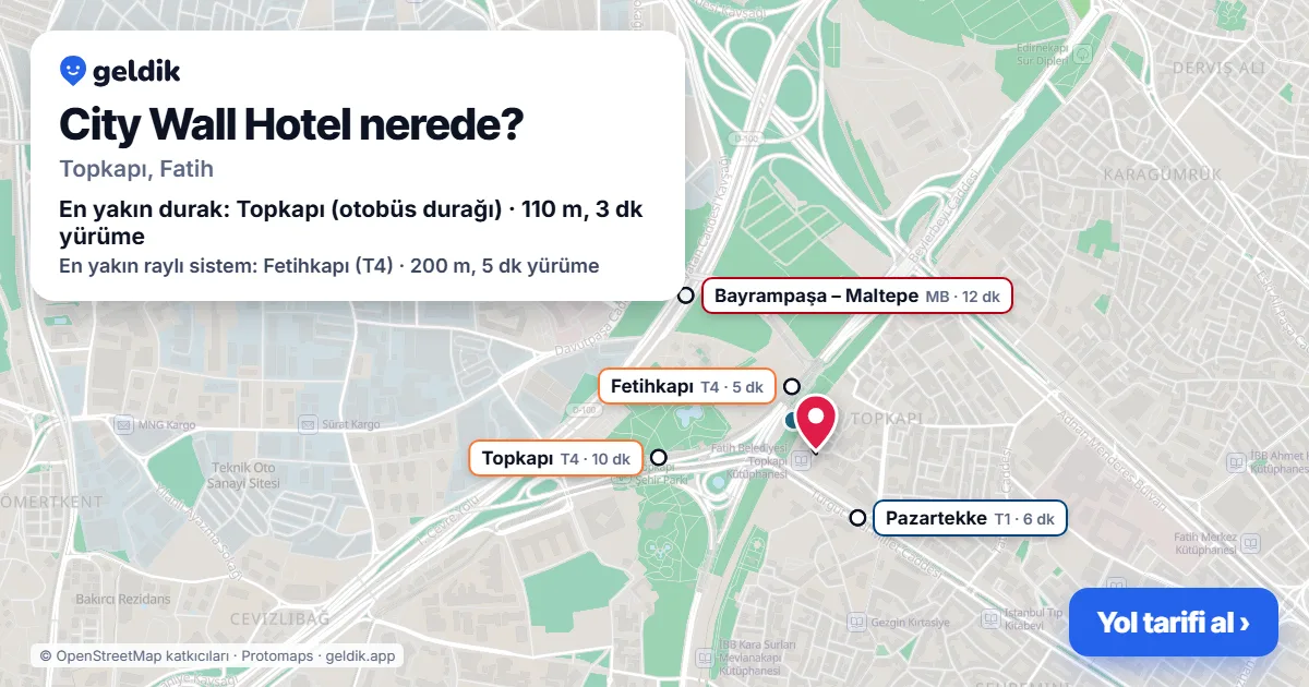 Where is City Wall Hotel: map with its location and the nearest stops, with walking times