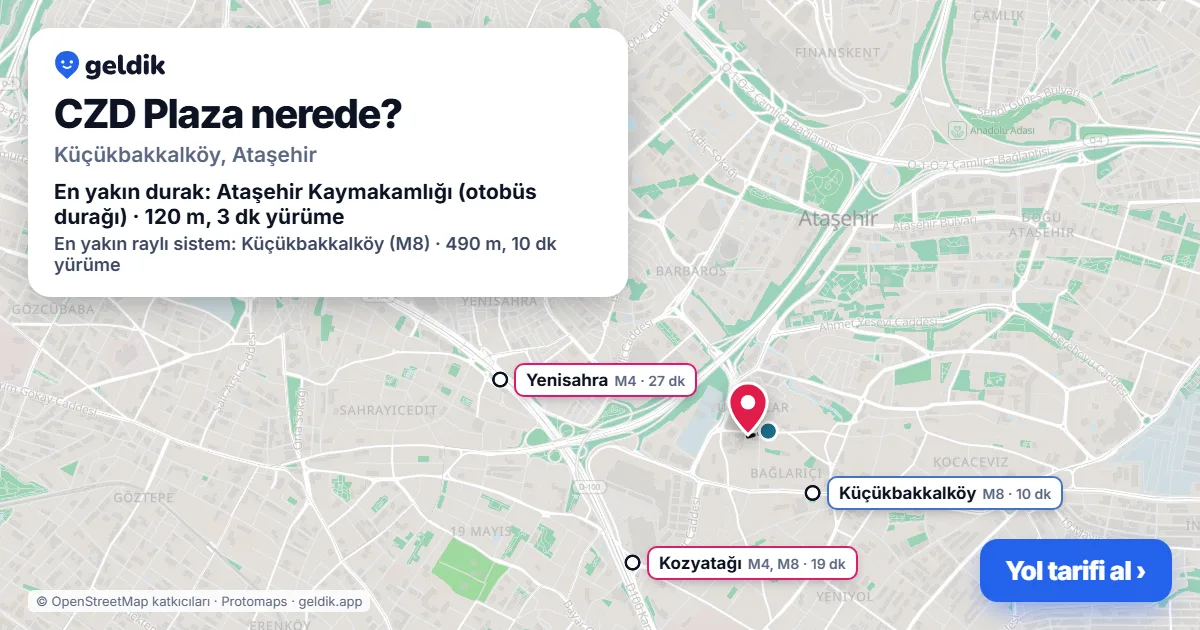 Where is CZD Plaza: map with its location and the nearest stops, with walking times