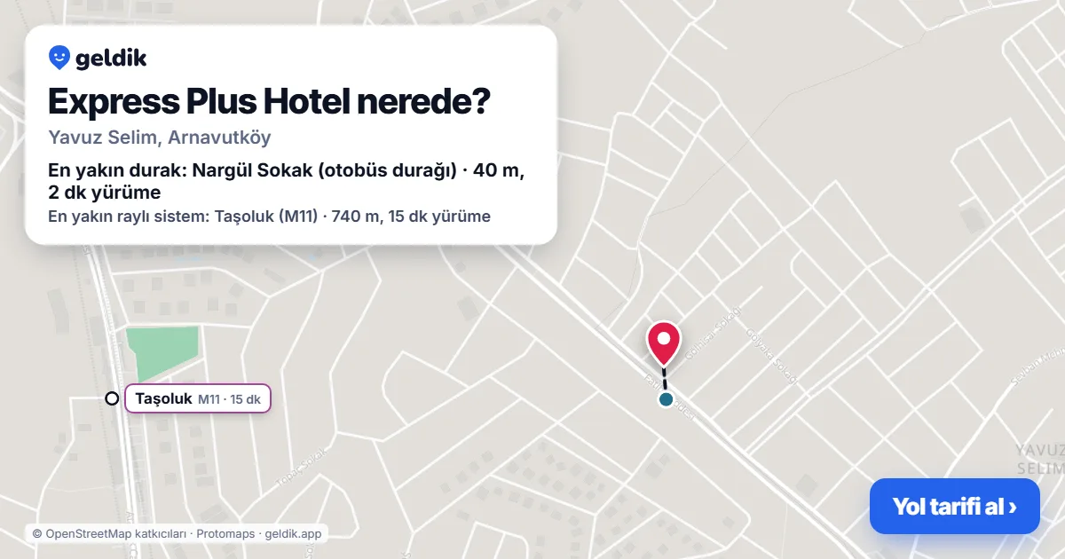 Express Plus Hotel nerede: haritada konumu ve en yakın duraklar, yürüme süreleriyle