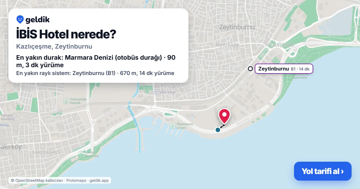 İBİS Hotel nerede: haritada konumu ve en yakın duraklar, yürüme süreleriyle