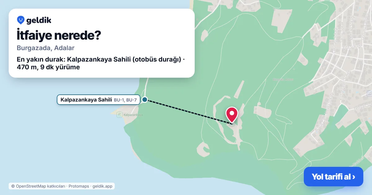 İtfaiye nerede: haritada konumu ve en yakın duraklar, yürüme süreleriyle