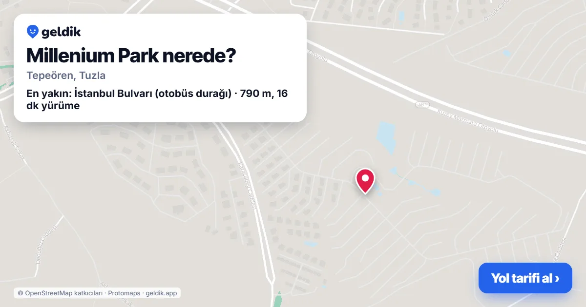 Millenium Park nerede: haritada konumu ve en yakın duraklar, yürüme süreleriyle