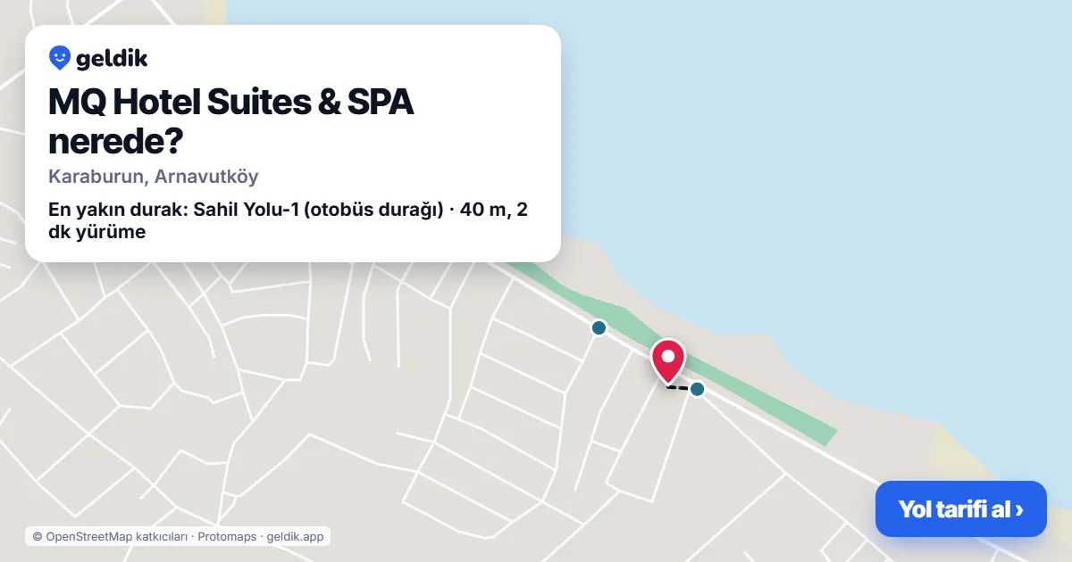 Where is MQ Hotel Suites & SPA: map with its location and the nearest stops, with walking times
