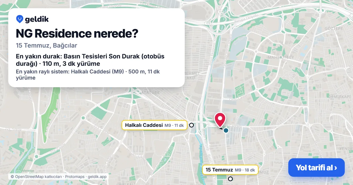 Where is NG Residence: map with its location and the nearest stops, with walking times