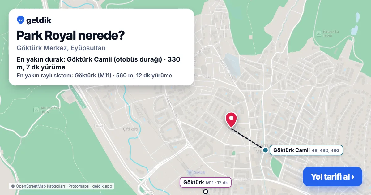 Park Royal nerede: haritada konumu ve en yakın duraklar, yürüme süreleriyle