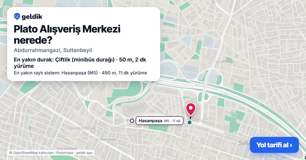 Plato Alışveriş Merkezi nerede: haritada konumu ve en yakın duraklar, yürüme süreleriyle
