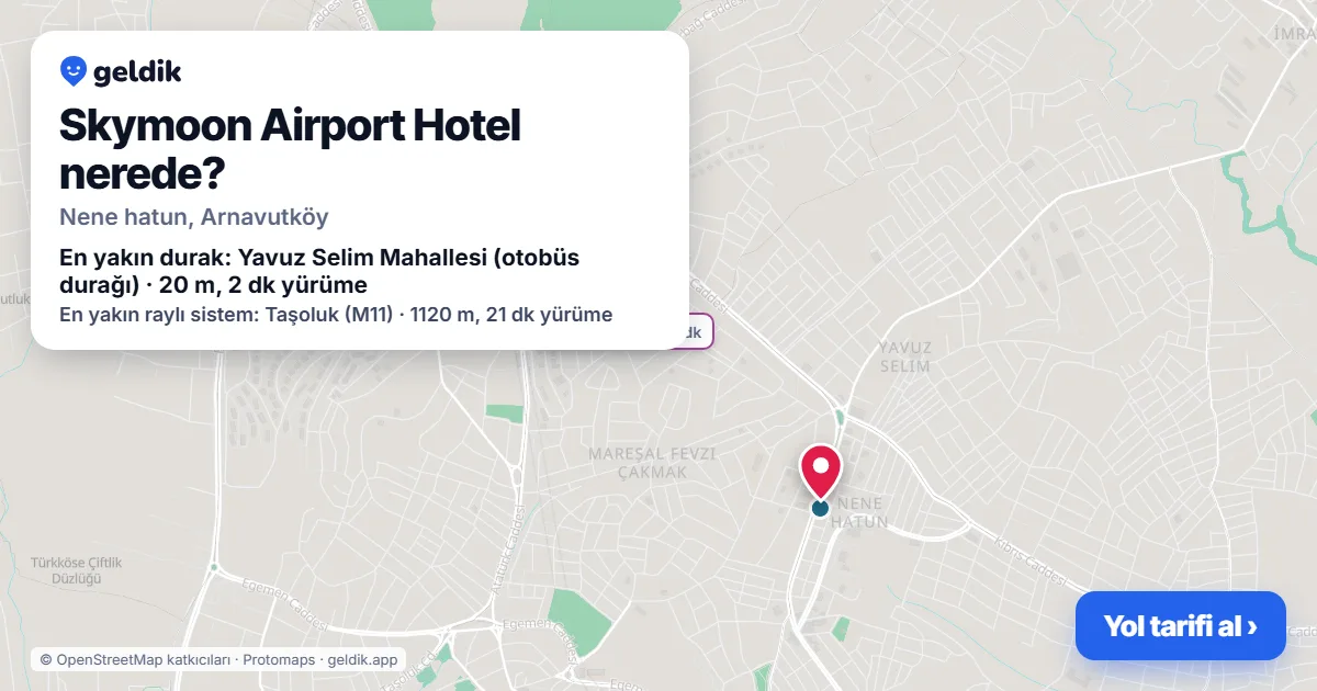 Where is Skymoon Airport Hotel: map with its location and the nearest stops, with walking times