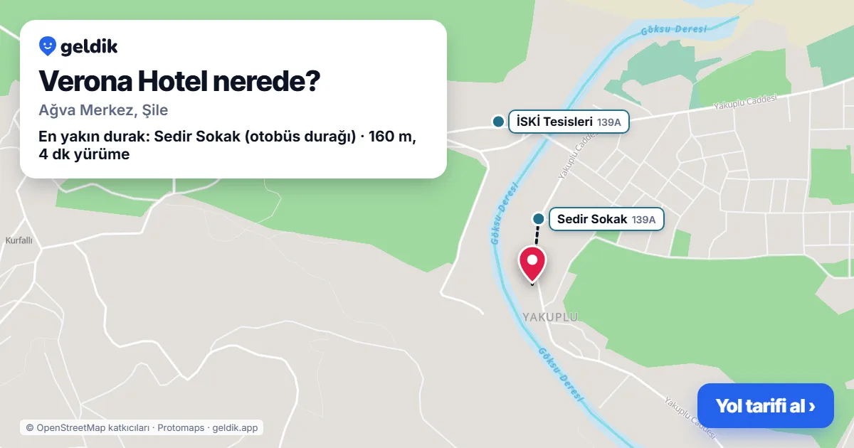 Verona Hotel nerede: haritada konumu ve en yakın duraklar, yürüme süreleriyle